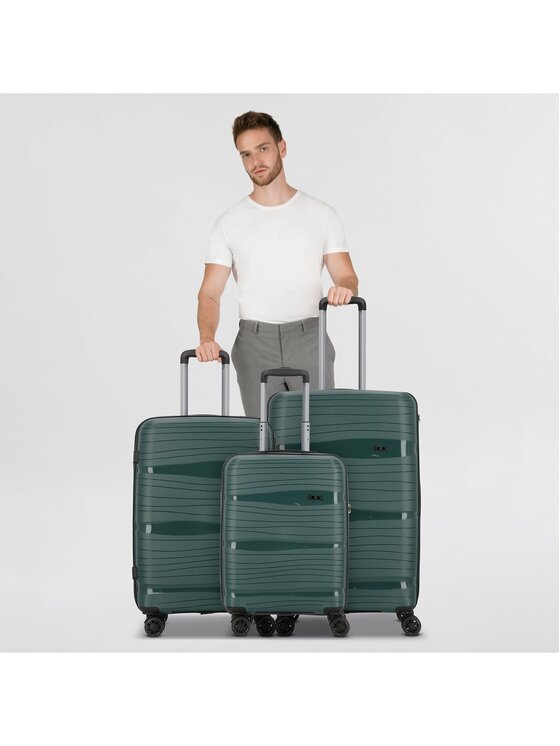 D&N D&N Komplet walizek 294470 Zielony