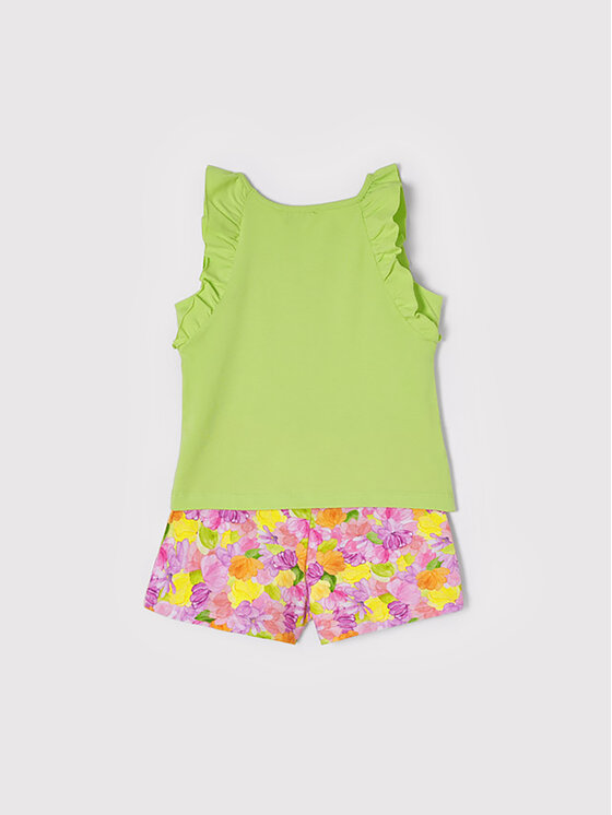 Completo top e pantaloncini 3286 Multicolore