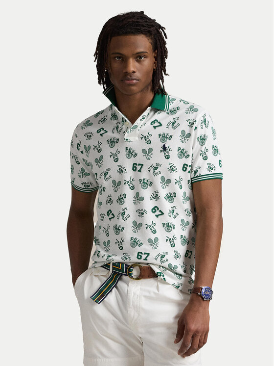 Męskie Polo Polo Ralph Lauren, Rozmiar L, Białe, 710963484001