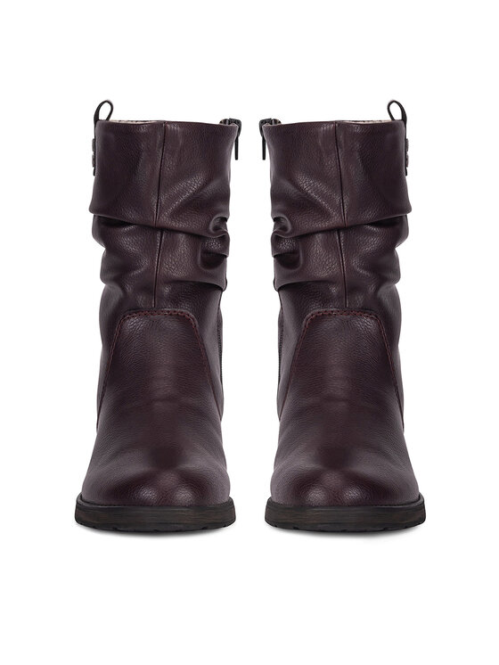 Rieker Rieker Škornji Z9583-35 Bordo rdeča