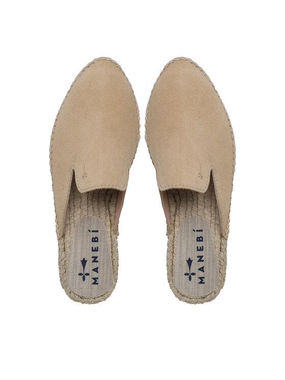 Manebi Manebi Espadryle Suede Mules M 1.1 M0 Beżowy