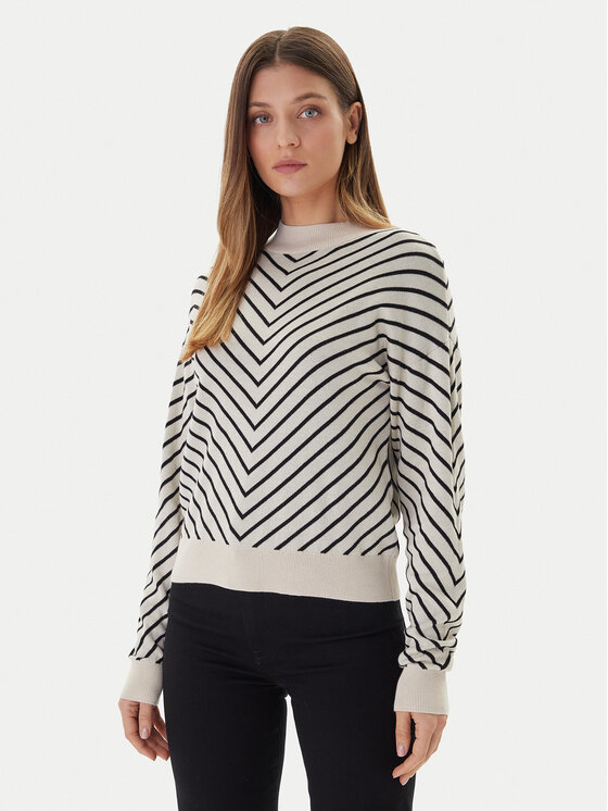 Vero Moda Vero Moda Pulover Capricorn 10331893 Bej Regular Fit