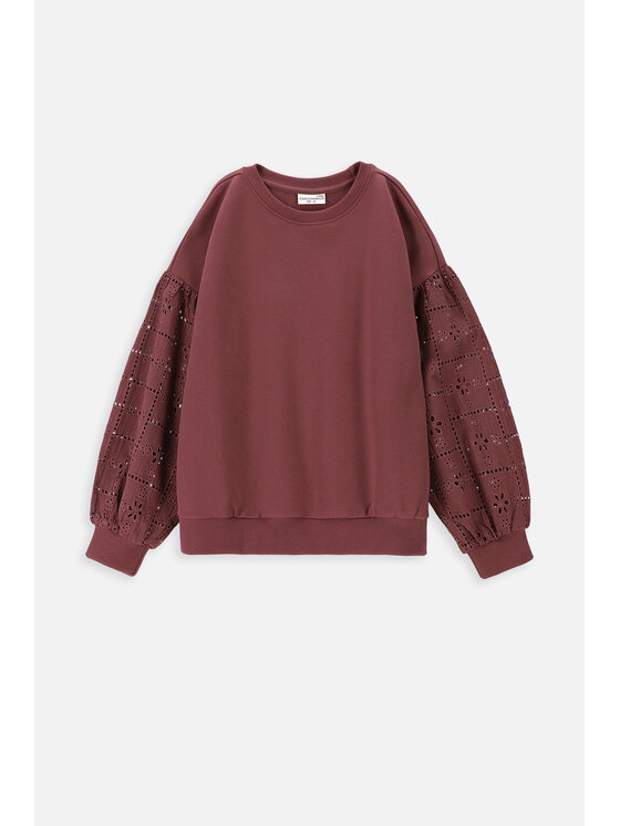 Coccodrillo Coccodrillo Bluza ZC3132103CGJ-017 Bordowy Regular Fit
