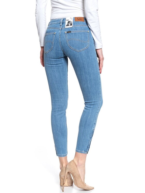 Lee Lee Jeans SCARLETT CROPPED Blu Skinny Fit