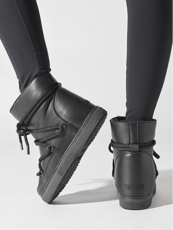 Inuikii Inuikii Čizme za snijeg Full Leather 75203-087 Crna