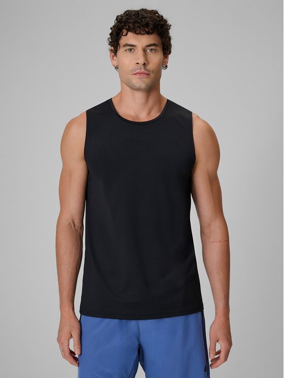 4F 4F Tank top active Czarny Regular Fit