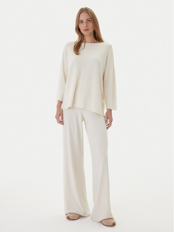 Kontatto Kontatto Sveter 3M0801C Écru Regular Fit