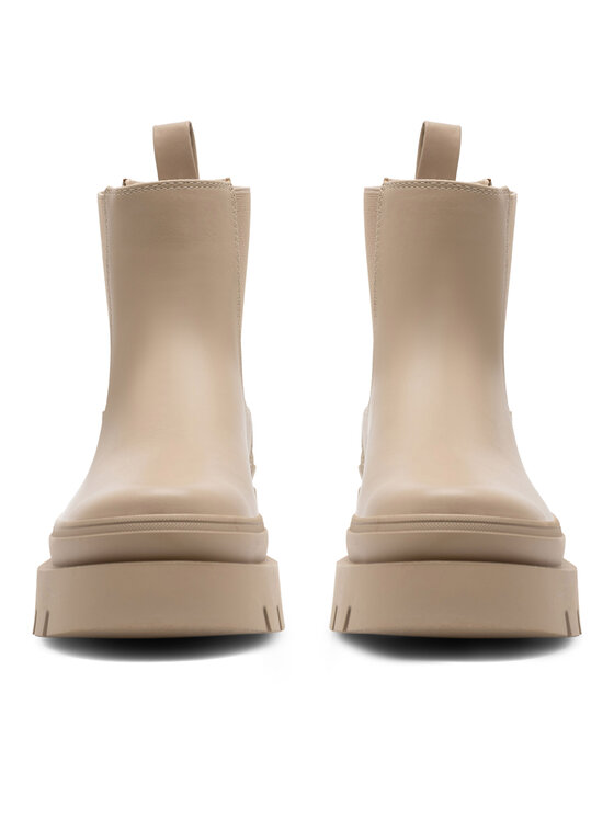DeeZee DeeZee Kotníková obuv s elastickým prvkem LARA H230208-1 Béžová