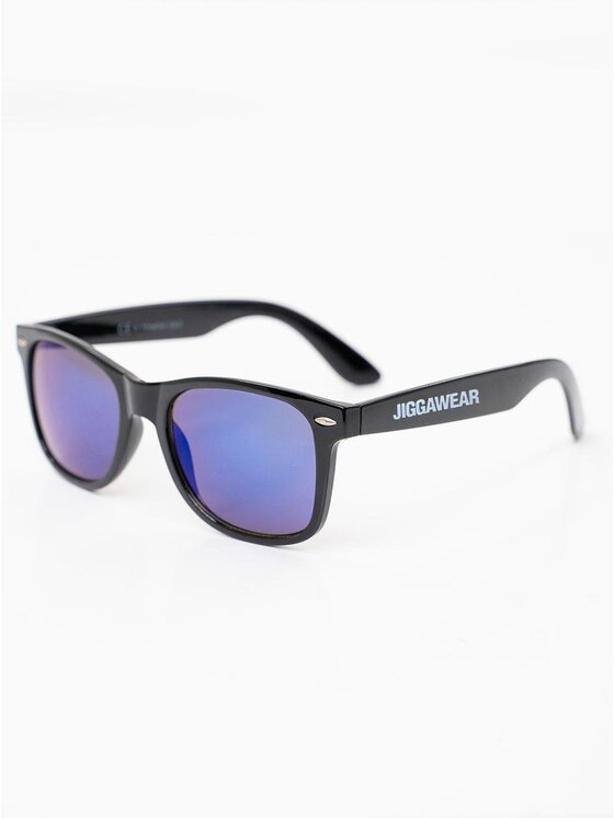 Jigga Wear Jigga Wear Okulary przeciwsłoneczne Klasyczne na wakacje lato urlop basen Czarny