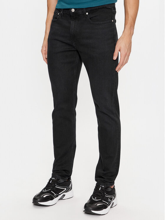 Calvin Klein Jeans Džinsi J30J323689 Melns Tapered Fit