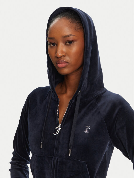Juicy Couture Juicy Couture Pulóver Madison JCWA122001 Sötétkék Slim Fit