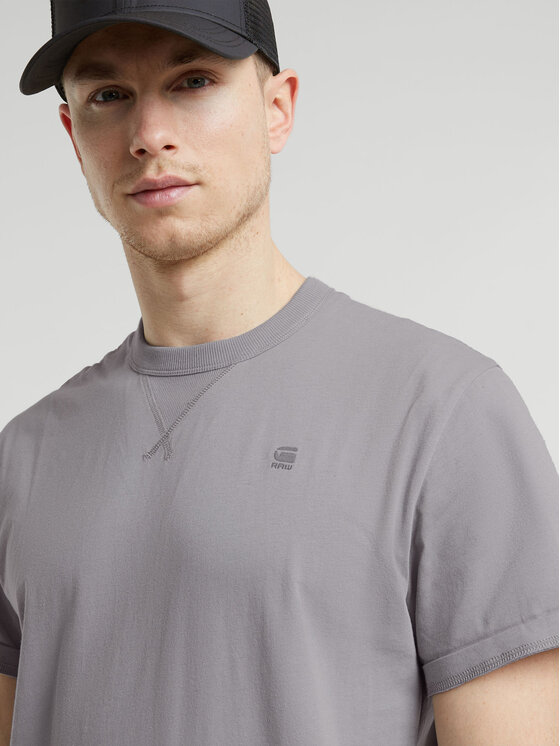 G-Star Raw G-Star Raw T-shirt Nifous D24449-336 Siva Regular Fit