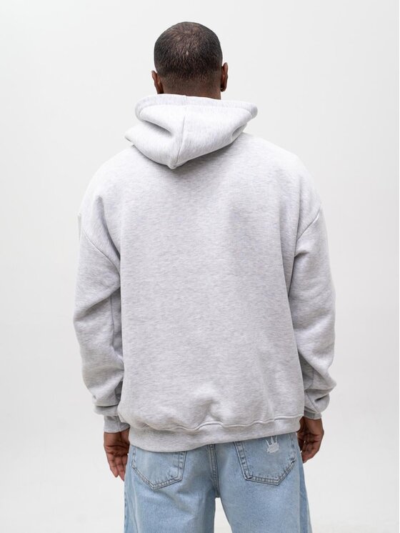 Jigga Wear Jigga Wear Bluza Szeroka luźna korona klasyczna 129601 Szary Oversize