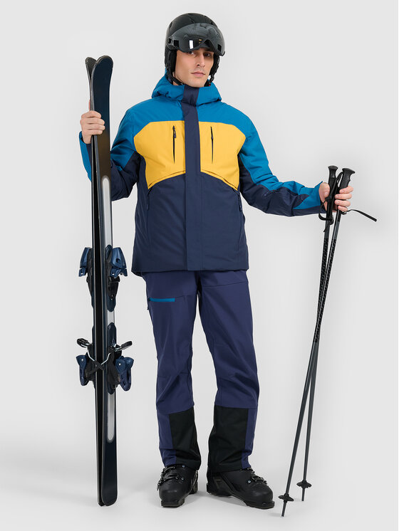 4F 4F Kurtka narciarska SKIWEAR Turkusowy Regular Fit
