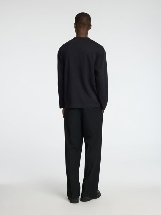 Selected Selected T-shirt 16097847_black Nero Regular Fit