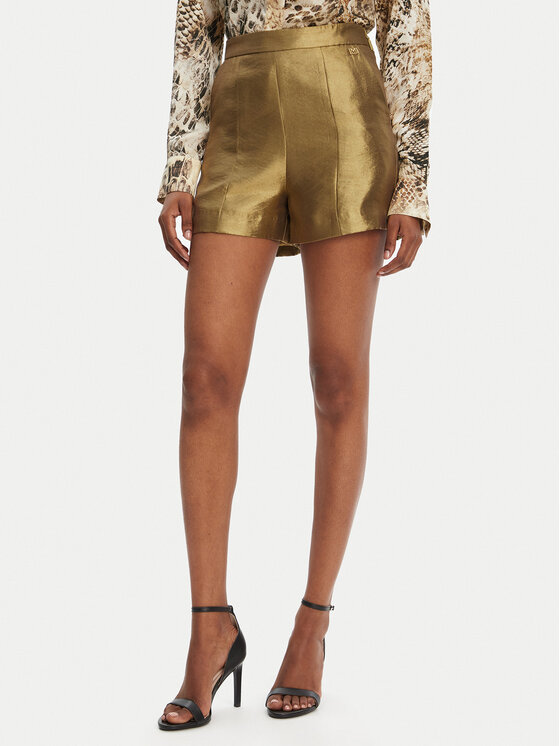 Marciano Guess Damskie Szorty materiałowe, rozmiar 48, Złote, 5GGD24 7312A