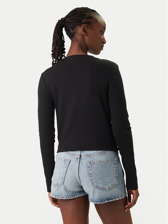 Calvin Klein Jeans Calvin Klein Jeans Bluză Monogram LV047A803G Negru Slim Fit
