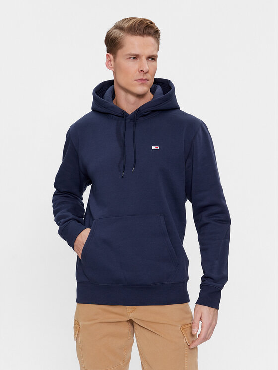 Tommy Jeans Jopa Regular Fleece DM0DM09593 Mornarsko Modra Regular Fit