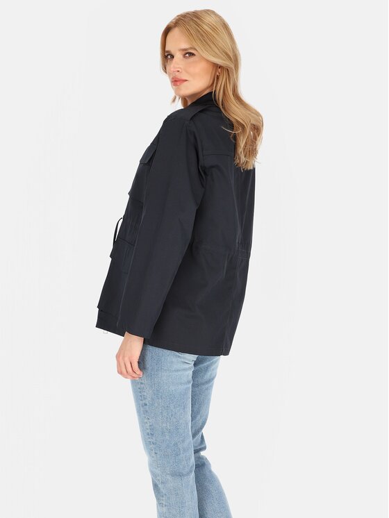 Perso Perso Dámska bunda BLE252679F Tmavomodrá Regular Fit