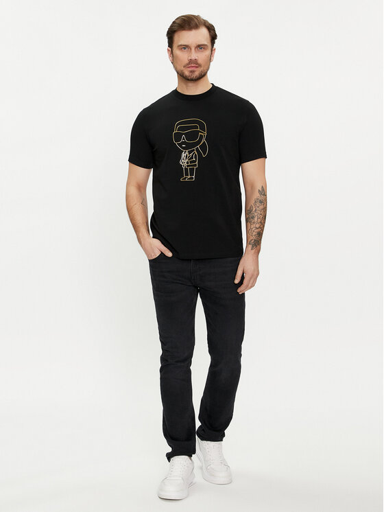 KARL LAGERFELD KARL LAGERFELD T-Shirt 755054 542221 Černá Regular Fit