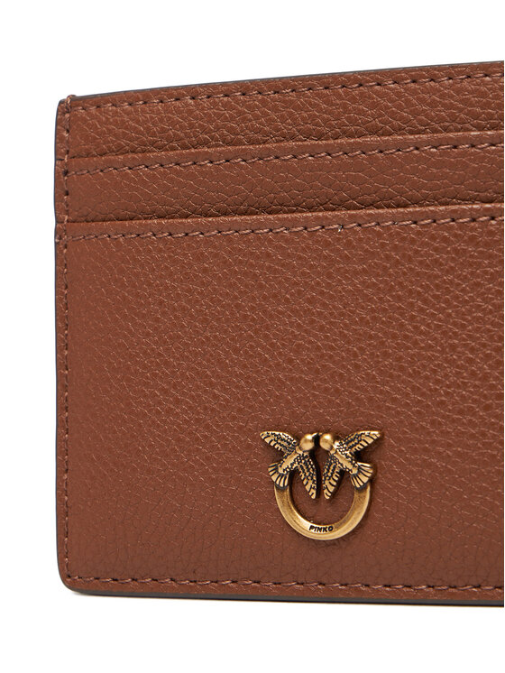 PINKO PINKO Etui na karty kredytowe Card Holder Simply AI 25-26 PCPL 103762 A29Q Brązowy
