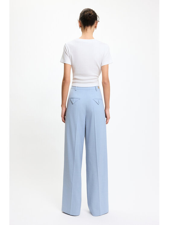 BENU BENU Společenské kalhoty elegant Modrá Regular Fit