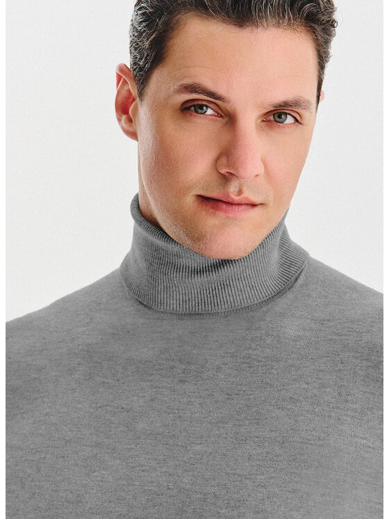 Pako Lorente Pako Lorente Sweter P25WN-2X-032 Szary Classic Fit