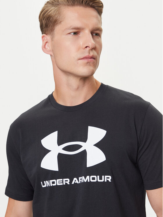 Under Armour Under Armour T-shirt Ua Sportstyle Logo Update Ss 1382911-001 Crna Loose Fit