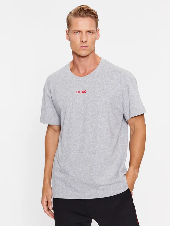 Hugo Pyjama-T-Shirt 50493057 Grau Relaxed Fit