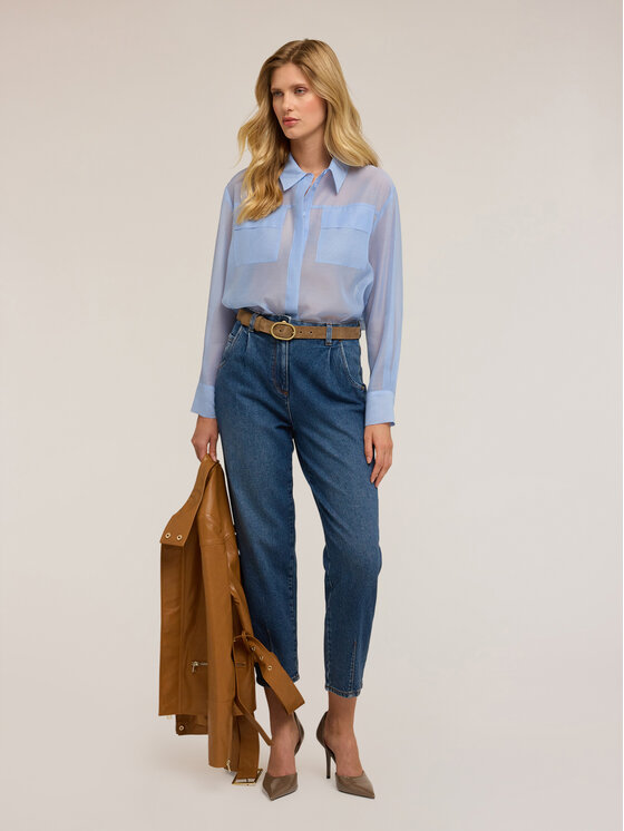 Motivi Motivi Koszula 5268Q000862N004 Turkusowy Regular Fit