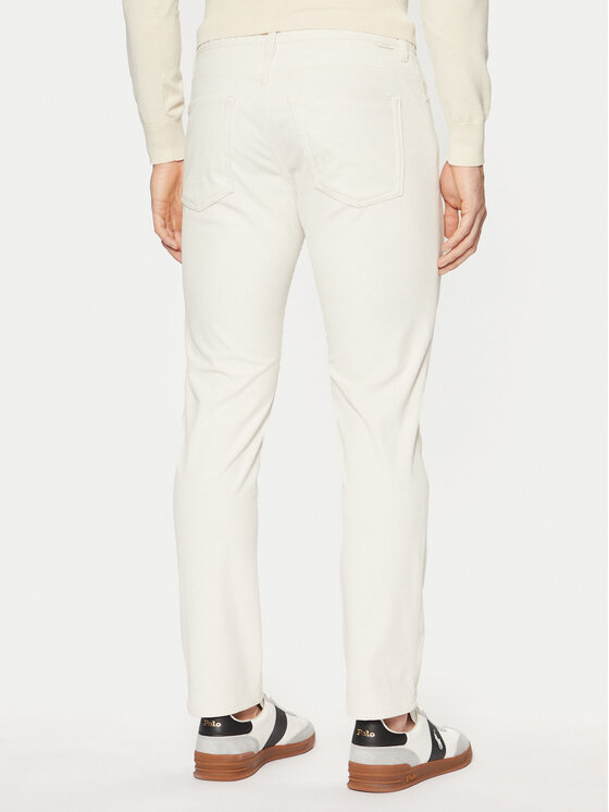 BOSS BOSS Текстилни панталони P-Delaware5 50527494 Екрю Slim Fit
