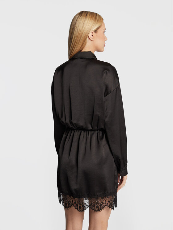 Nissa Nissa Повсякденна сукня RC13336 Чорний Regular Fit