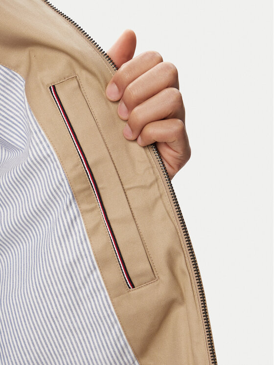 Tommy Hilfiger Tommy Hilfiger Kevad-sügis jope Classic Harrington MW0MW43468 Beež Regular Fit