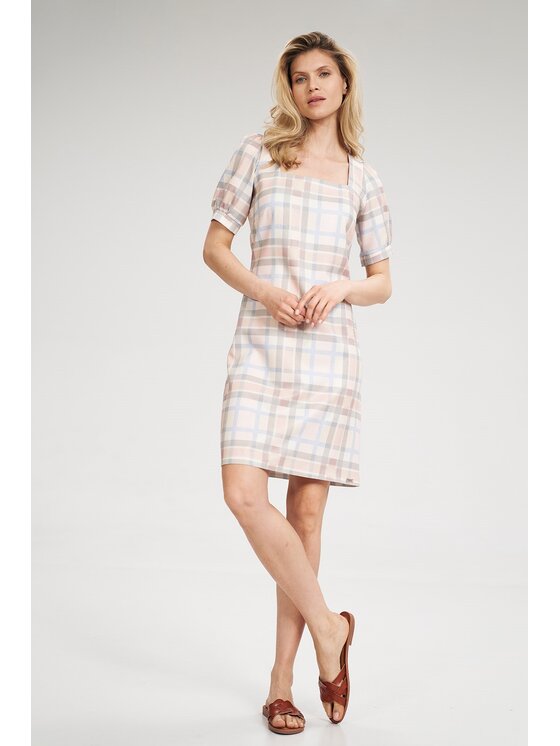 FIGL FIGL Šaty M704 Écru Regular Fit