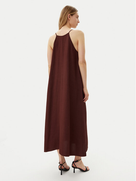 ViCOLO ViCOLO Лятна рокля Abito TD0757 Кафяв Regular Fit