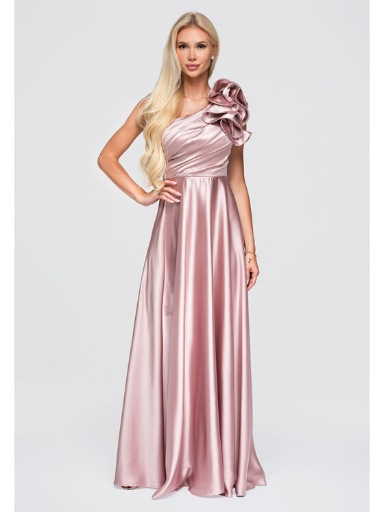Ombre Ombre Sukienka wieczorowa LA-OM-DLR362 Różowy Regular Fit