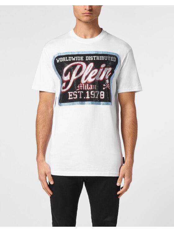 PHILIPP PLEIN PHILIPP PLEIN T-Shirt 14789 Biały Regular Fit