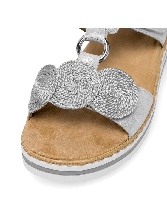 Rieker Rieker Παντόφλες V02K3-40 Ασημί