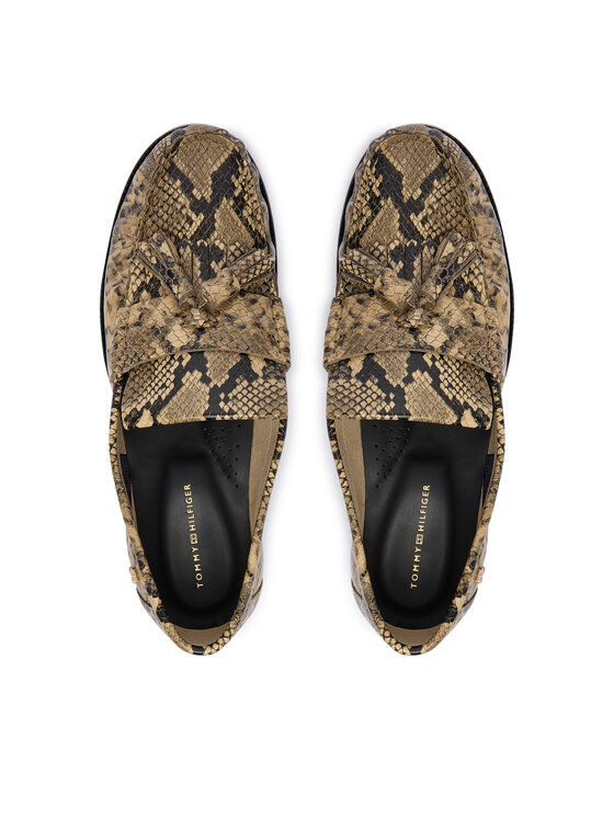 Tommy Hilfiger Tommy Hilfiger Loafers Th Loafer Tassel Snake FW0FW09500 Μπεζ