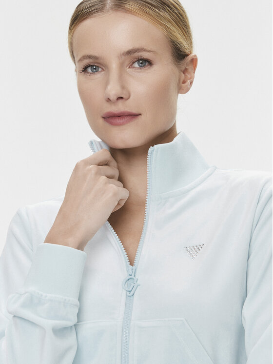 Guess Guess Μπλούζα V3BQ22 KBXI2 Μπλε Regular Fit