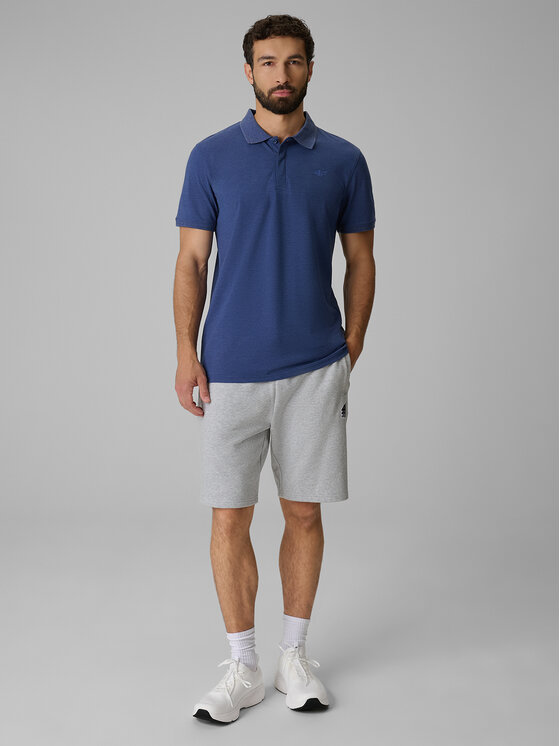 4F 4F Polo BASIC+ Granatowy Regular Fit