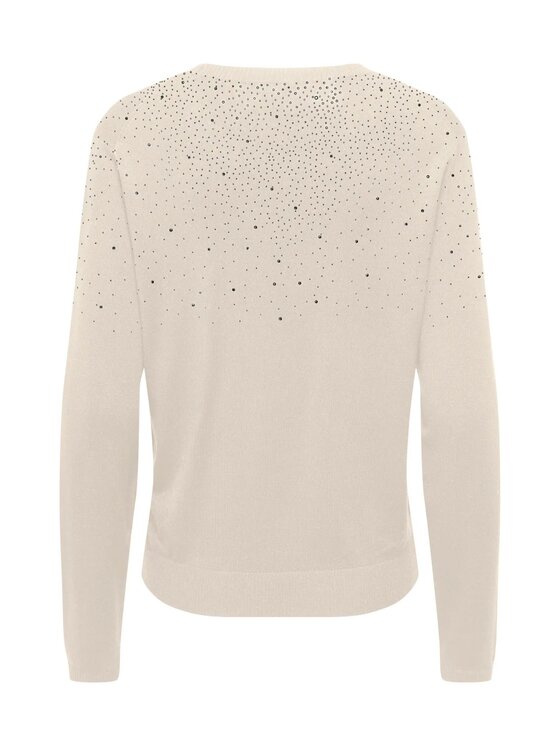 ONLY ONLY Πουλόβερ Onlanabella bling o-neck knt Μπεζ Regular Fit