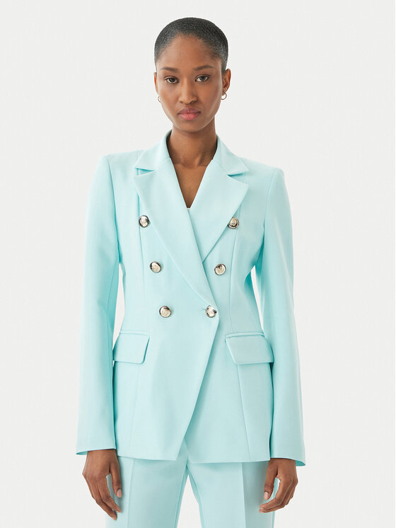 Maryley Maryley Giacca da abito 26EB139/43AC Turchese Regular Fit