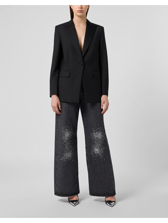 PHILIPP PLEIN PHILIPP PLEIN Sako 31264 Černá Loose Fit