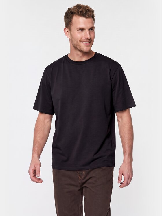 BASICLO BASICLO T-Shirt BSL-033-99 Czarny Oversize