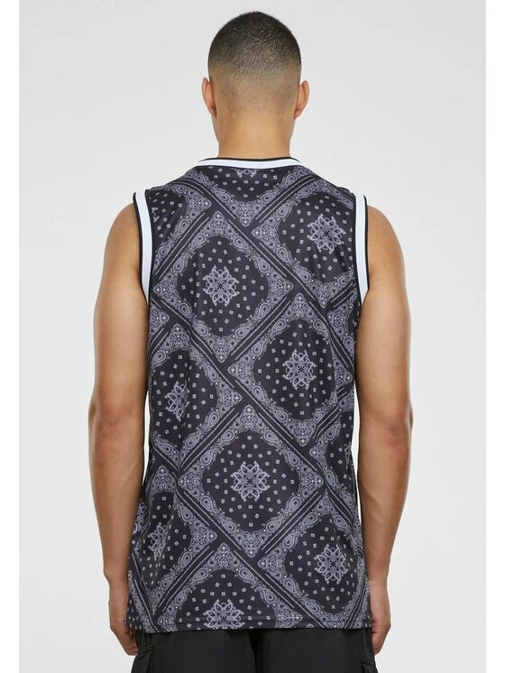 Karl Kani Karl Kani Tank top WOVEN SIGNATURE PAISLEY BASKETBALL TANK Černá Regular Fit