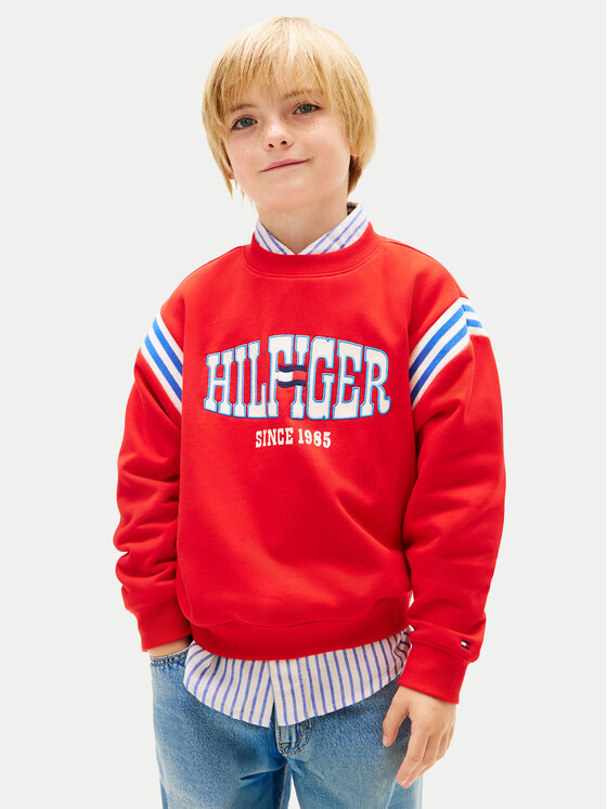 Tommy Hilfiger Hanorac Wavy Flag KB0KB10260 Roșu Regular Fit