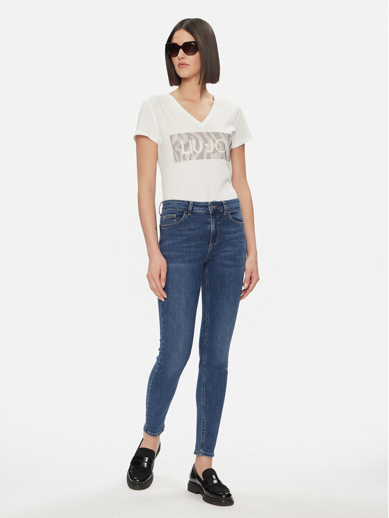Liu Jo Liu Jo T-krekls WA4019 JS923 Balts Regular Fit