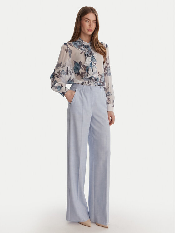 Marella Marella Krekls Canapa 2613111151 Gaiši zils Relaxed Fit