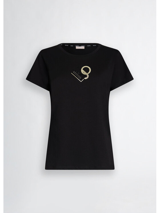 Liu Jo Liu Jo T-Shirt TA5170JS923M9121 Czarny Regular Fit
